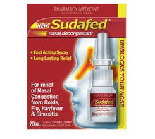 Load image into Gallery viewer, SUDAFED® Nasal Decongestant spray 20ml