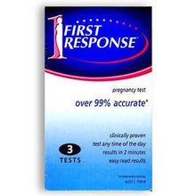 Load image into Gallery viewer, FIRST RESPONSE PREGNANCY TEST 3 TESTS