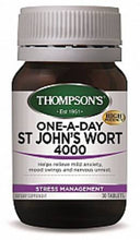 Load image into Gallery viewer, Thompson's St John's Wort 4000 One-a-Day 30 Tabs