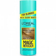 Load image into Gallery viewer, L'OREAL MAGIC RETOUCH ROOT CONCEALER SPRAY-MEDIUM TO DARK BLONDE