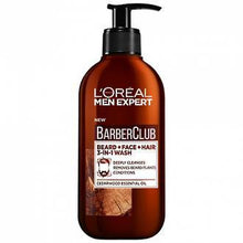 Load image into Gallery viewer, L'Oreal Paris Men Barber Club Beard + Face + Hair 3-IN-1 Wash 200ml