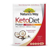 Load image into Gallery viewer, Natures Way KetoDiet Protein with MCTs Powder 120g
