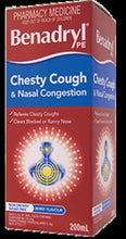 Load image into Gallery viewer, BENADRYL® Chesty Cough &amp; Nasal Congestion Cough Liquid 200ml
