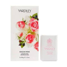 Load image into Gallery viewer, YARDLEY  ROSE LUXURY SOAPS 3x 100G