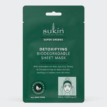 Load image into Gallery viewer, SUKIN DETOXIFYING SHEET MASK 25ML