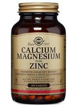 Load image into Gallery viewer, SOLGAR Calcium Magnesium Plus Zinc 100 Tablets