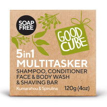 Load image into Gallery viewer, GOOD CUBE 5in1 Multitasker Shampoo Bar