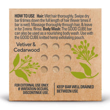 Load image into Gallery viewer, GOOD CUBE 5in1 Multitasker Shampoo Bar