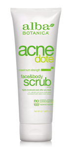 Alba Botanica acne dote face & body scrub, 227g
