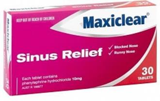 Maxiclear Sinus Relief tablets 30