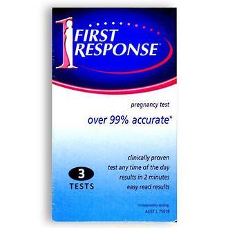 FIRST RESPONSE PREGNANCY TEST 3 TESTS