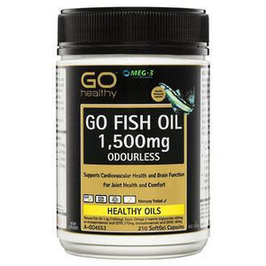 GO HEALTHY FISH OIL 1500MG ODOURLESS 210 CAPS