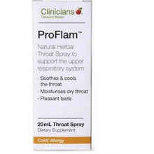 Load image into Gallery viewer, CLINICIANS PROFLAM THROAT SPRAY 20ML
