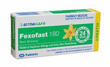 Load image into Gallery viewer, Fexofast 180mg Antihistamine tablets 30
