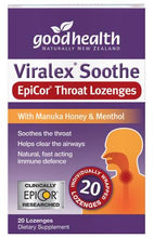 Load image into Gallery viewer, GOOD HEALTH VIRALEX  20 SOOTHE EPICOR THROAT LOZENGES
