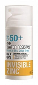 INVISIBLE ZINC 4HR WATER RESISTANT SPF 50+ 100ML SUNSCREEN