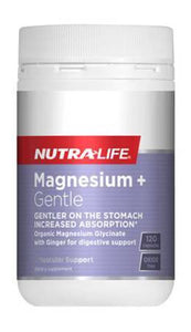 NUTRA-LIFE MAGNESIUM + GENTLE 120 CAPSULES