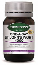 Load image into Gallery viewer, Thompson&#39;s St John&#39;s Wort 4000 One-a-Day 30 Tabs
