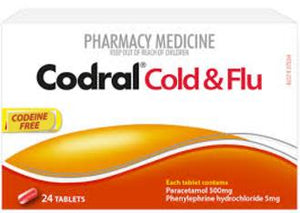 Codral Cold & Flu Tablets 24 CODEINE FREE