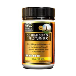 GO HEMP SEED OIL PLUS TURMERIC SoftGel CAPS 100