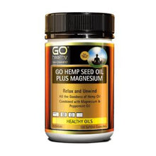 Load image into Gallery viewer, GO HEMP SEED OIL PLUS MAGNESIUM SoftGel CAPS 100
