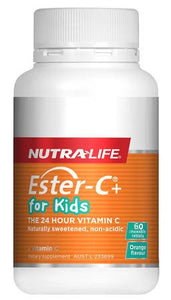 NUTRA-LIFE ESTER-C FOR KIDS CHEWABLE 60 TABLETS