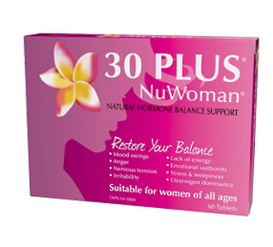 30 PLUS NuWoman Natural Hormone Balance Support 60 tabs