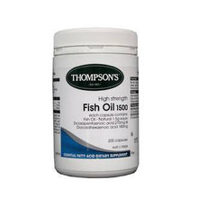 Load image into Gallery viewer, THOMPSON&#39;S HIGH STRENGTH FISH OIL 1500MG 200 CAP
