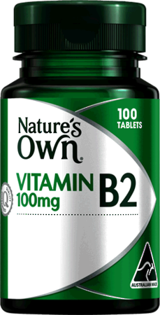NATURE'S OWN Vitamin B2 100mg - 100 TABLETS