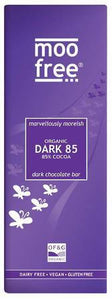 MOO FREE MARVELLOUSLY MOREISH ORGANIC DARK 85% COCOA