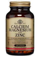 Load image into Gallery viewer, SOLGAR Calcium Magnesium Plus Zinc 100 Tablets
