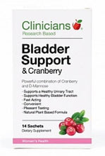 Load image into Gallery viewer, CLINICIANS BLADDER SUPPORT &amp; Cranberry 14 Sachets
