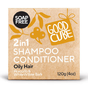 GOOD CUBE 2in1 Conditioning Shampoo Bar for Oily Hair
