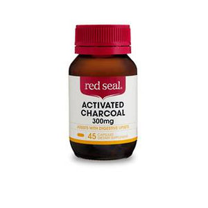RED SEAL ACTIVATED CHARCOAL CAPSULES 300MG 45 TABS