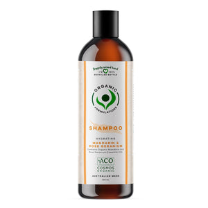 Organic Formulations Mandarin & Rose Geranium Shampoo