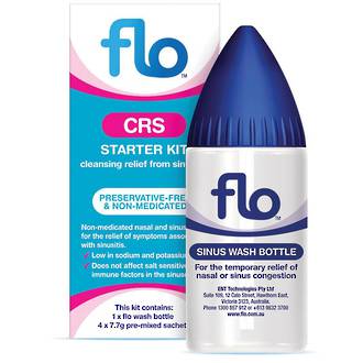 Flo Cleansing Relief from Sinusitis Starter Kit 4 Sachets