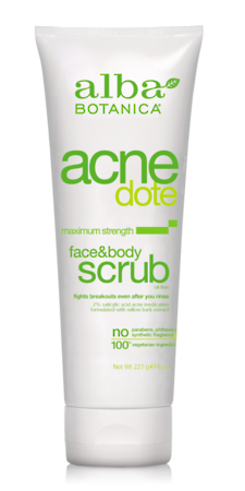 Alba Botanica acne dote face & body scrub, 227g