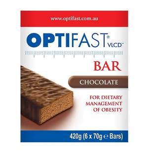 OPTIFAST VLCD BAR CHOCOLATE (6 BARS)