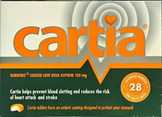 Cartia Tablets 100mg 28's