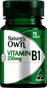 NATURE'S OWN Vitamin B1 250mg - 75 TABLETS